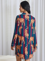 Chelsea Peers Red Tiger Stripe Print Nightshirt - Image 2 of 5