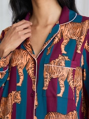 Chelsea Peers Red Tiger Stripe Print Nightshirt - Image 5 of 5