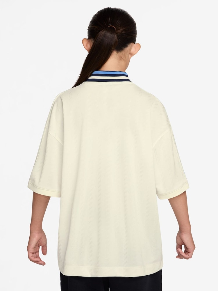 Nike Navy Football Style Jersey T-Shirt - Image 2 of 3