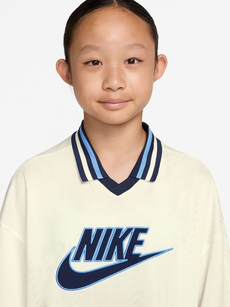 Nike Navy Football Style Jersey T-Shirt - Image 3 of 3