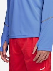 Nike Royal Pulse Blue Dri-Fit Miler Half Zip Top - Image 3 of 3