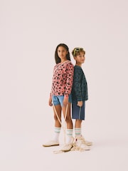 SCAMP & DUDE Blue Kids Classic Sweatshirt Leopard & Lightning Bolt - Image 2 of 3