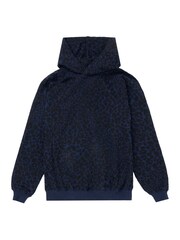 SCAMP & DUDE Blue Kids Hoodie with Leopard And Lightning Bolt - Image 1 of 1