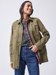 SCAMP & DUDE Brown Jacket Smiley Star & Lightning Bolt Face Logo - Image 2 of 4