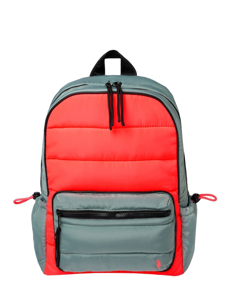 SCAMP & DUDE Two Colour Puffer Backpack Solid Plain - صورة 1 من 2