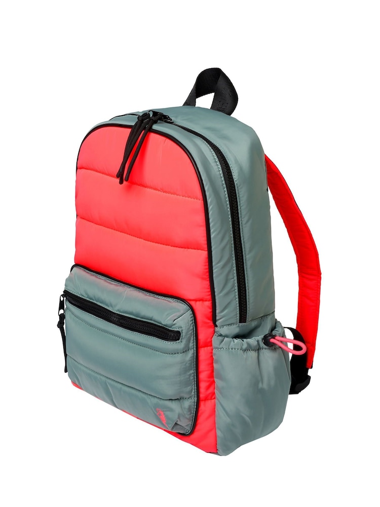 SCAMP & DUDE Two Colour Puffer Backpack Solid Plain - صورة 2 من 2