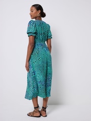 SCAMP & DUDE Flute Sleeve Midi Tea Dress - Imagem 5 de 5