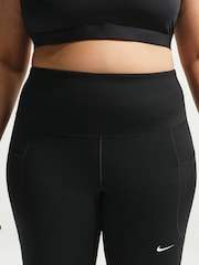 Nike Black Curve One High-Waisted 8" Biker Shorts with Pockets - Image 5 of 6
