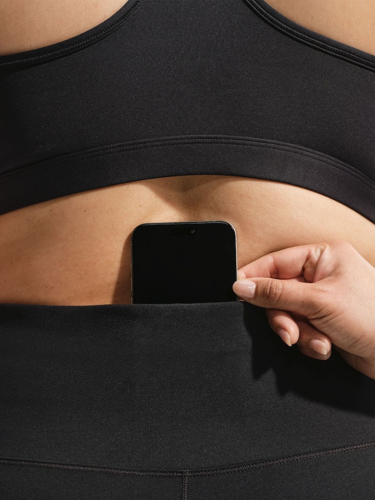 Nike Black Curve One High-Waisted 8" Biker Shorts with Pockets - Image 6 of 6