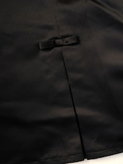 Miss Satin Shift Dress Faux Fur Cardigan and Bow Clip Set - Image 5 of 5