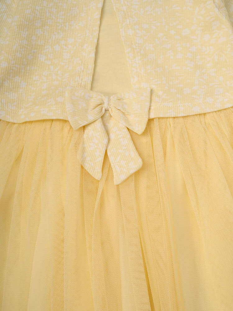 Amarelo - Miss Mock Cardigan Dress For Baby - Imagem 2 de 2