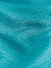 Teal Blue Active Golf Mesh Training Polo Shirt - Image 7 of 7