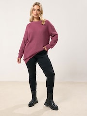 Yours Curve Pink Essential Jumper - Image 2 of 5
