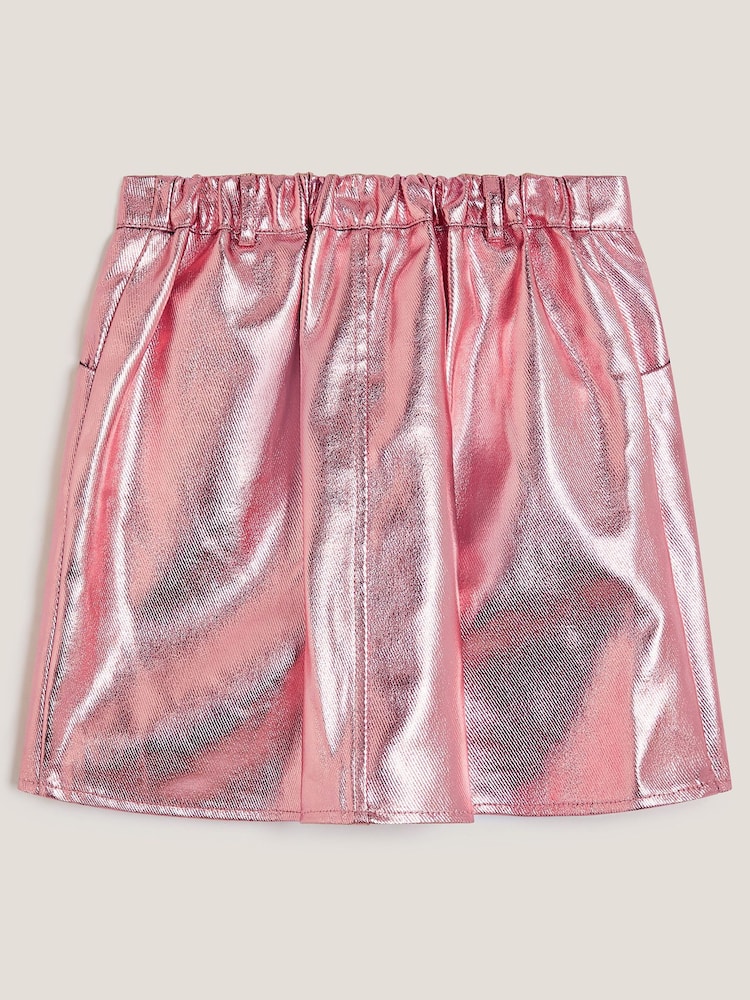 Monsoon Pink Nadine Metallic Skirt - Image 2 of 4 Monsoon Pink Nadine Metallic Skirt - Image 2 of 4