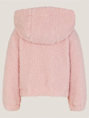 Monsoon Pink Baby Unicorn Borg Hoodie - Image 2 of 3