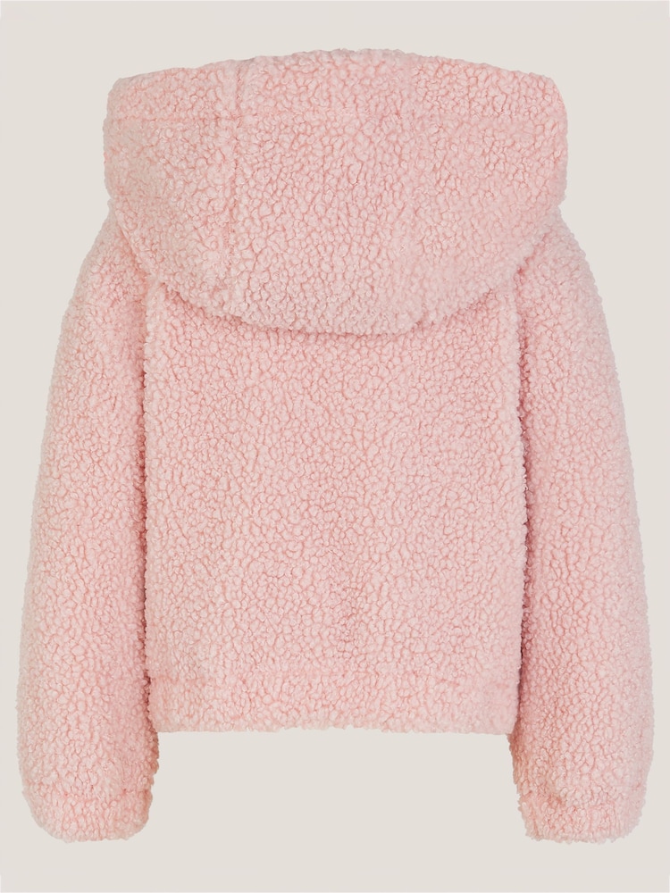 Monsoon Pink Baby Unicorn Borg Hoodie - Image 2 of 3