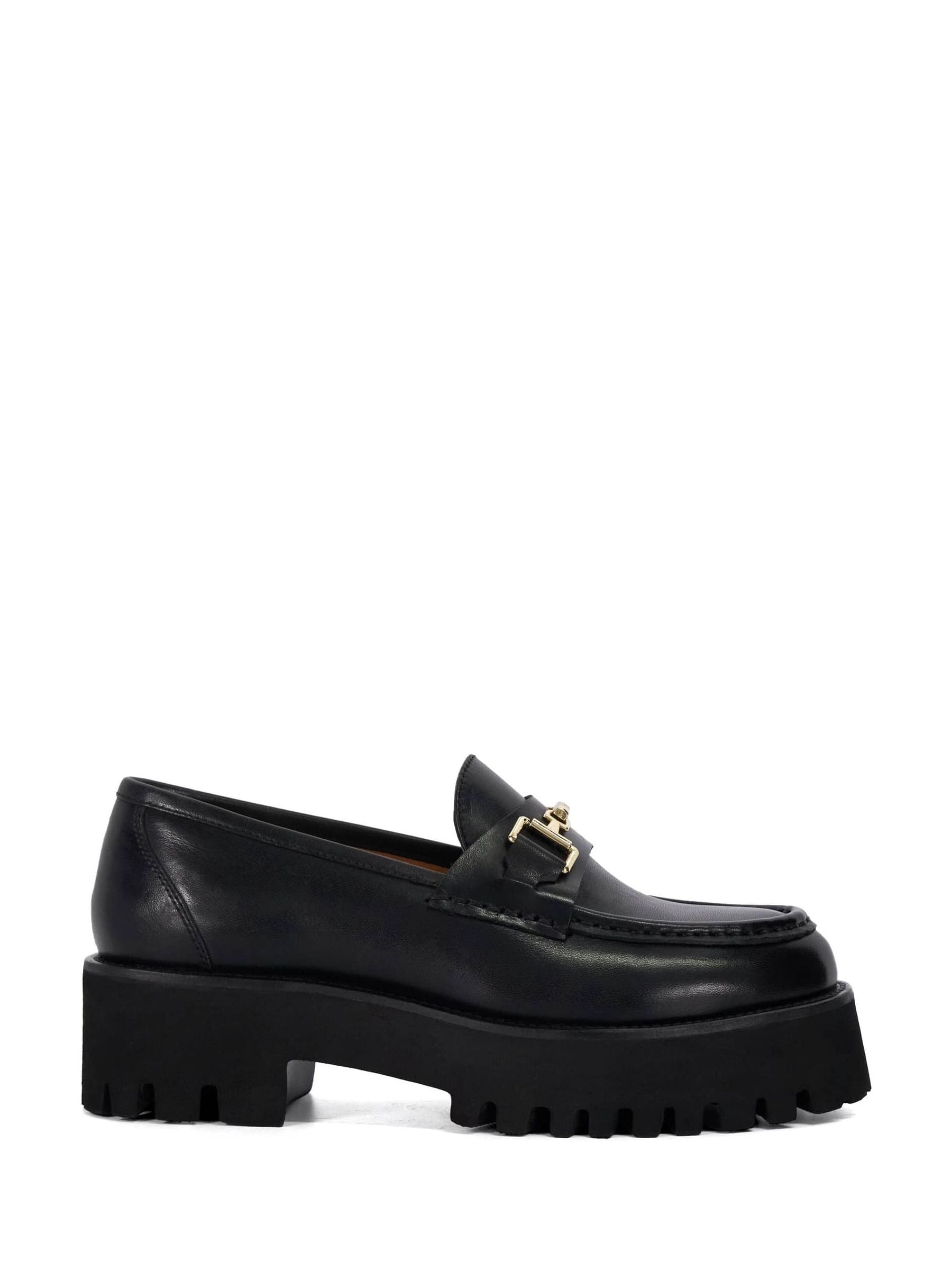 Buy Dune London Black Wide Fit Groundbreaking Chunky Branded Loafers from  Next USA