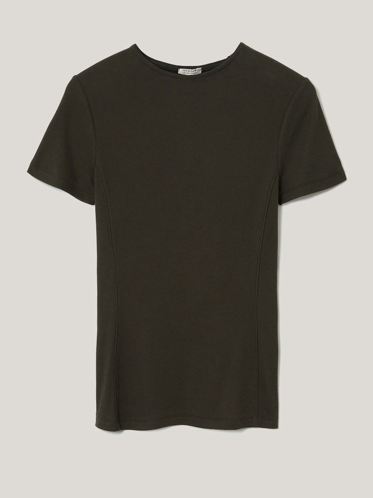 Jigsaw Green High Neck Seam Detail Top - Image 5 of 5
