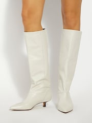 Dune London Natural Sloan Knee High Boots - Image 1 of 6