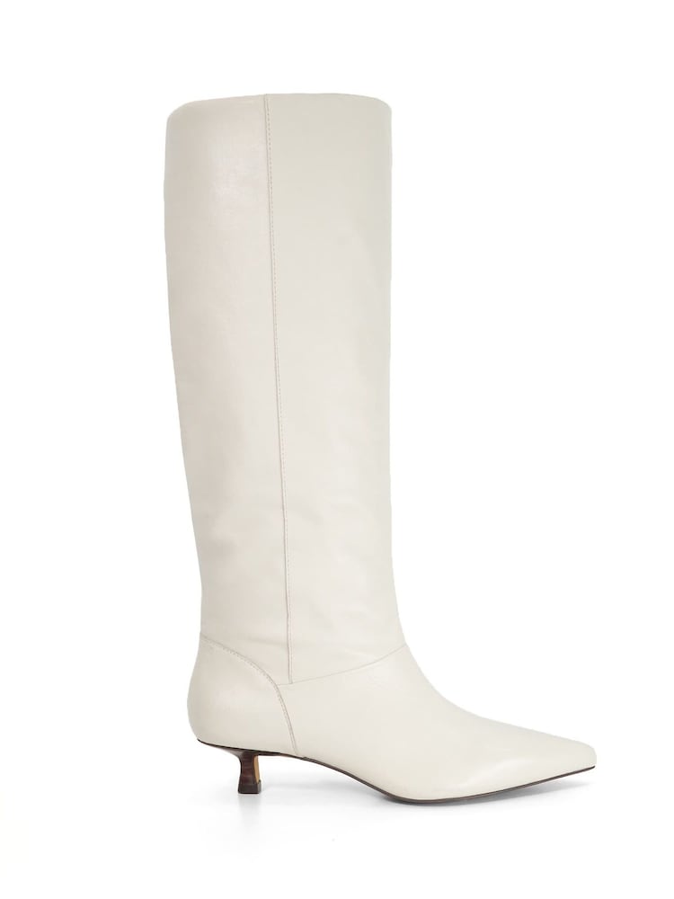 Dune London Natural Sloan Knee High Boots - Image 2 of 6