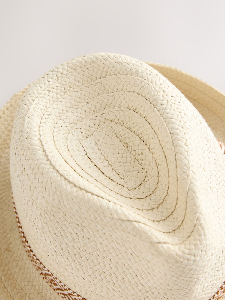 Neutral Brown Trilby Hat - Image 5 of 5 Neutral Brown Trilby Hat - Image 5 of 5