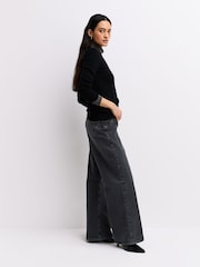FRAME Set List The Loose Relaxed Wide Leg Jeans - Image 3 of 7