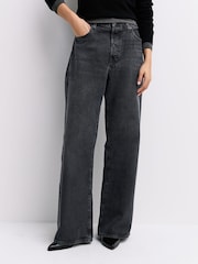 FRAME Set List The Loose Relaxed Wide Leg Jeans - Image 4 of 7