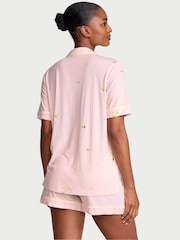 Victoria's Secret Ballet Pink Floral Modal Short Pyjamas Set - Image 2 of 2