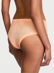 Victoria's Secret Sunlit Apricot Orange Cheeky Leopard Lace Knickers - Image 2 of 3