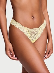 Victoria's Secret Lemonade Yellow Brazilian Lace Knicker - Image 1 of 2
