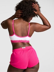 Victoria's Secret Pink Hot Stuff Pink Pointelle Short Pyjama Bottoms - Image 2 of 2