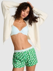 Victoria's Secret PINK Wild Green Shamrock Print Pyjama Short Bottoms - Image 1 of 3