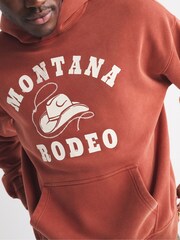 Abercrombie & Fitch Red Pony Graphic Popover Hoodie - Image 5 of 7