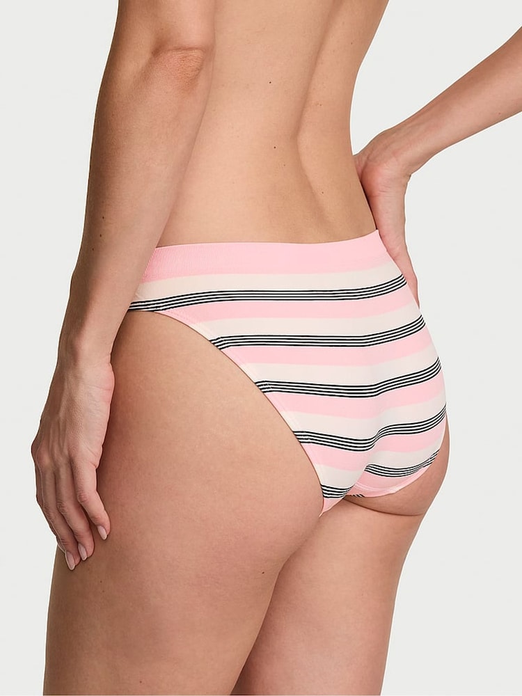 Victoria's Secret Pretty Blossom Pink Bikini Stripe Knickers - Image 2 of 2