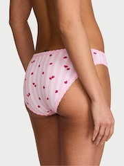 Victoria's Secret Pretty Blossom Pink Strawberry Bikini Cotton Lace Trim Knickers - Image 2 of 2