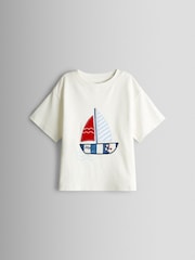 ブルーボート - JoJo Maman Bébé ショートジャージー パジャマ 2 組パック - 画像 2 / 11