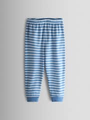 JoJo Maman Bébé Blue Tractor Appliqué 2-Pack Pyjamas - Image 4 of 12