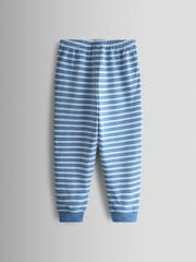 JoJo Maman Bébé Blue Tractor Appliqué 2-Pack Pyjamas - Image 5 of 12