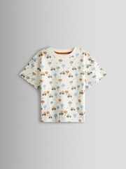 JoJo Maman Bébé Blue Tractor Appliqué 2-Pack Pyjamas - Image 6 of 12