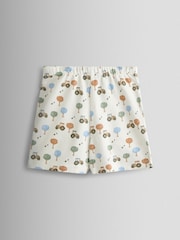 JoJo Maman Bébé Blue Tractor Appliqué 2-Pack Pyjamas - Image 8 of 12