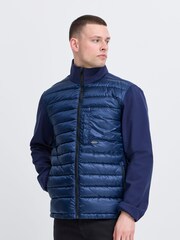 Blend Blue High Neck Hybrid Coat - Image 1 of 5