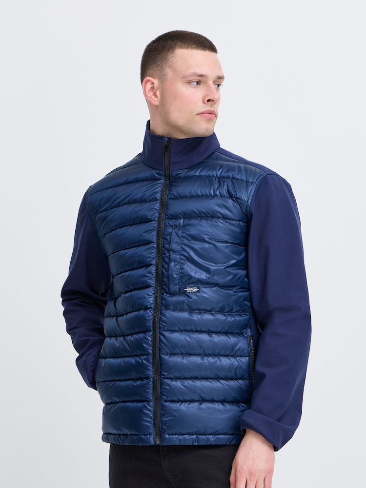Blend Blue High Neck Hybrid Coat - Image 1 of 5 Blend Blue High Neck Hybrid Coat - Image 1 of 5