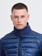 Blend Blue High Neck Hybrid Coat - Image 4 of 5