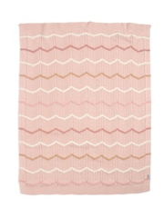 Mamas & Papas Pink Small Knitted Blanket - Image 3 of 4