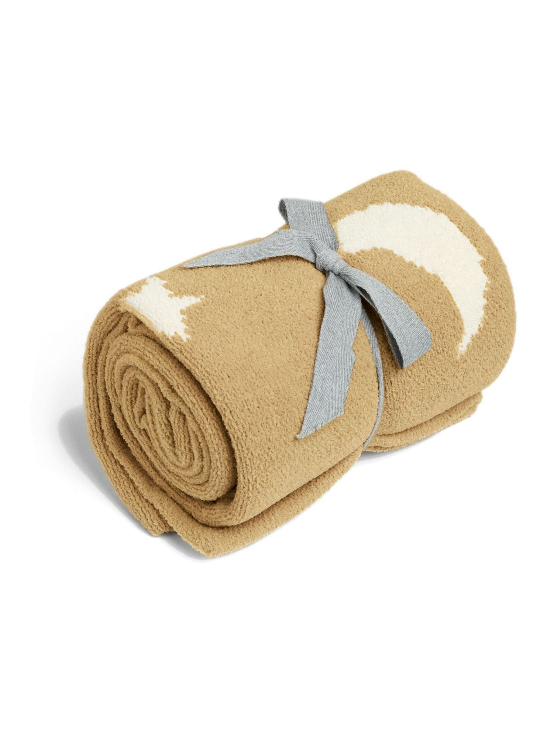 Mamas & Papas Chenille Blanket - Honey Moon/Star - Image 4