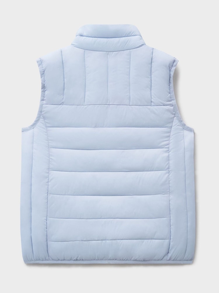 Crew Clothing Blue Lowther Puffer Gilet - Image 2 of 3