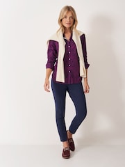 Crew Clothing Red Lulworth Shirt - Image 3 of 5