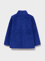 Crew Clothing Blue Borg Half-Zip Fleece - Image 3 of 3