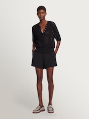 Varley Black Callie Knit Top - Image 2 of 8