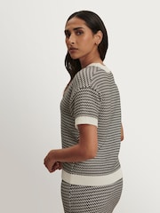 Varley White Cotton True Knit Blouse - Image 4 of 10